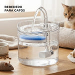 Fuente de Agua Automática y Silenciosa de 1.8L con Grifo para Gatos y Perros
