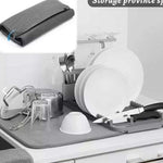 Tapete Escurridor 2 en 1 con Soporte Desmontable – Microfibra Ultra Absorbente