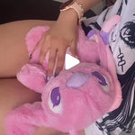 Bolsa Térmica para Cólicos Tipo Peluche Tierno  Stitch Rosa